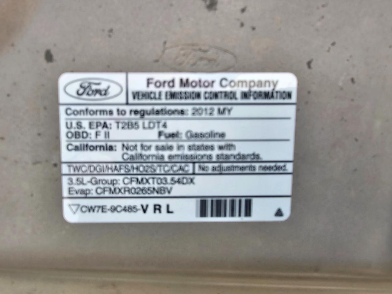 Ford F-150 4WD SuperCrew 145" XLT 2012