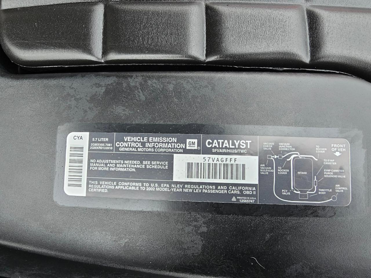 Chevrolet Corvette 2dr Convertible 2002