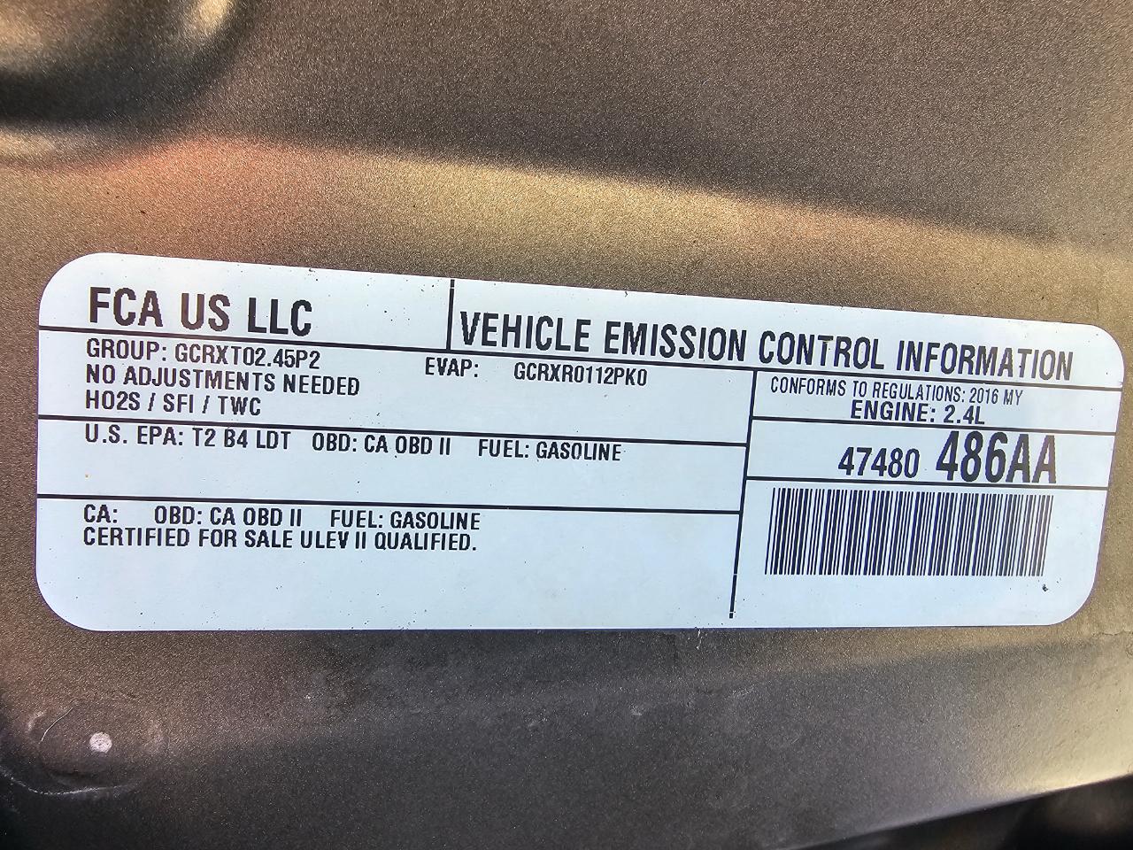 Jeep Compass 4WD 4dr Sport 2016