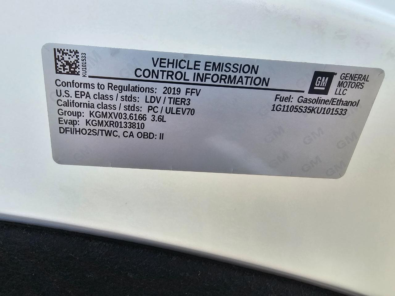 Chevrolet Impala 4dr Sdn Premier w/2LZ 2019