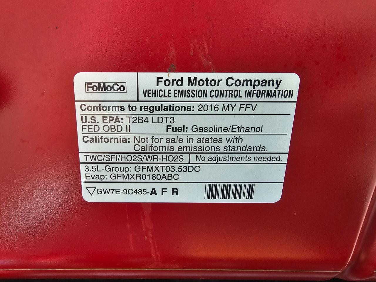 Ford F-150 2WD SuperCab 145" XL 2016