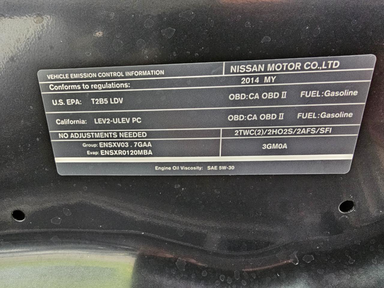 Nissan 370Z 2dr Cpe Manual 2014