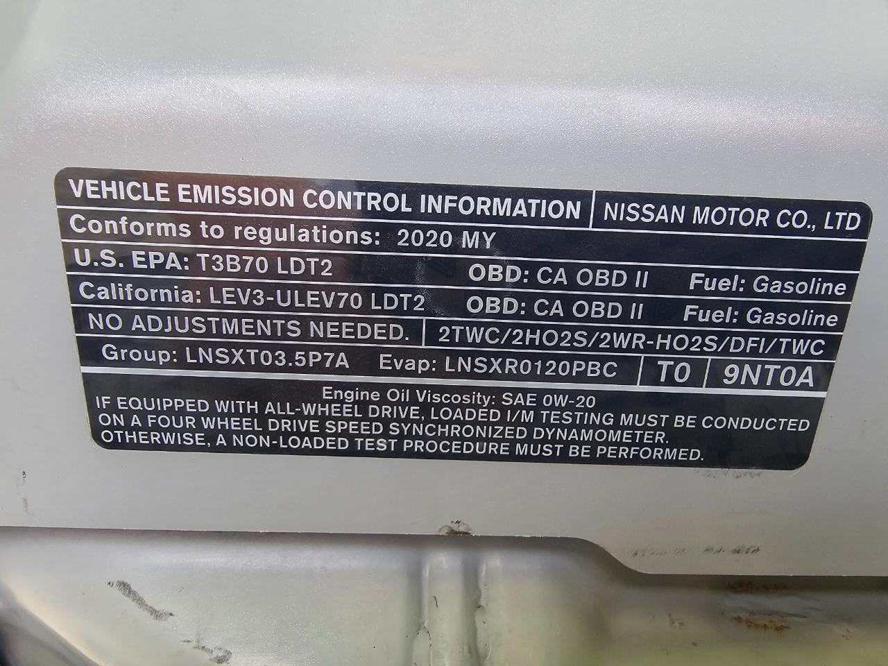Nissan Pathfinder 4x4 SL 2020