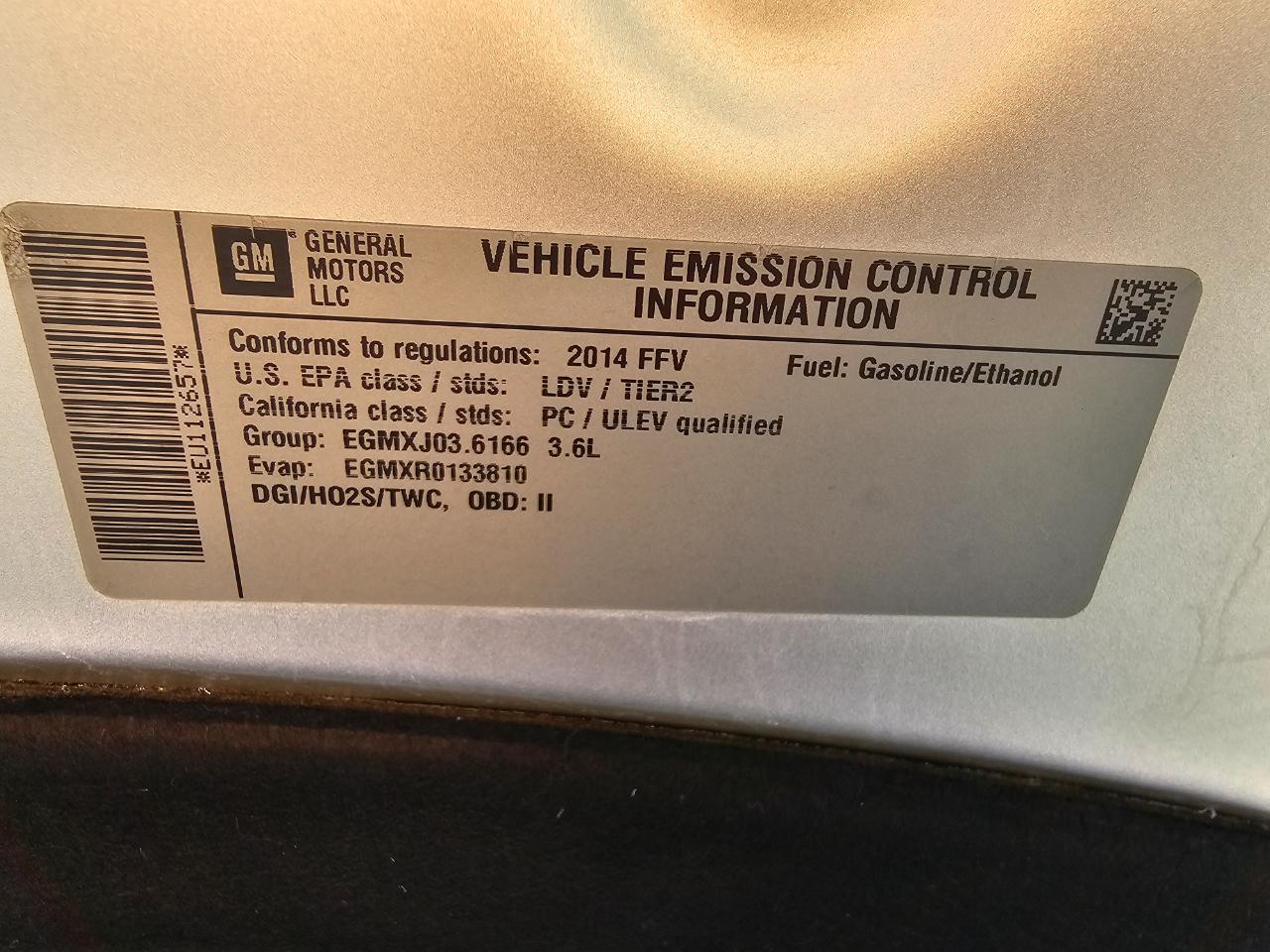 Chevrolet Impala 4dr Sdn LTZ w/2LZ 2014