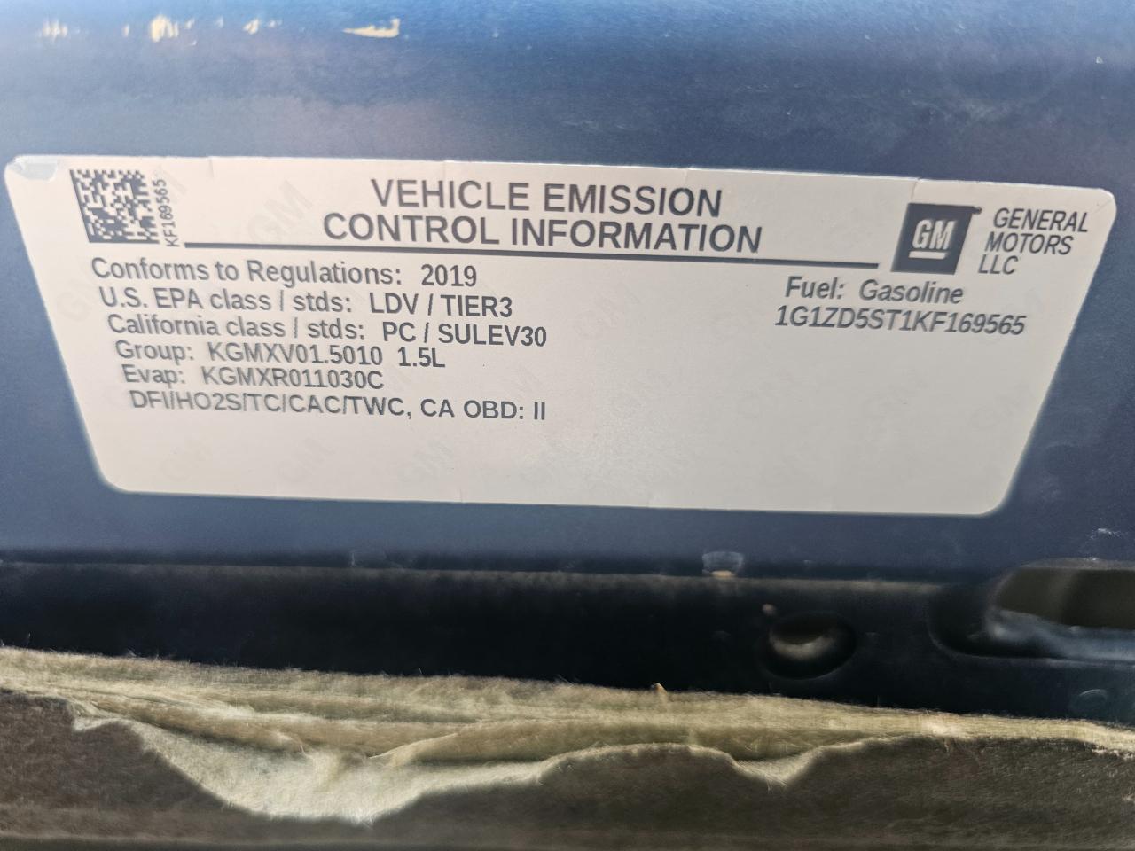 Chevrolet Malibu 4dr Sdn LT w/1LT 2019