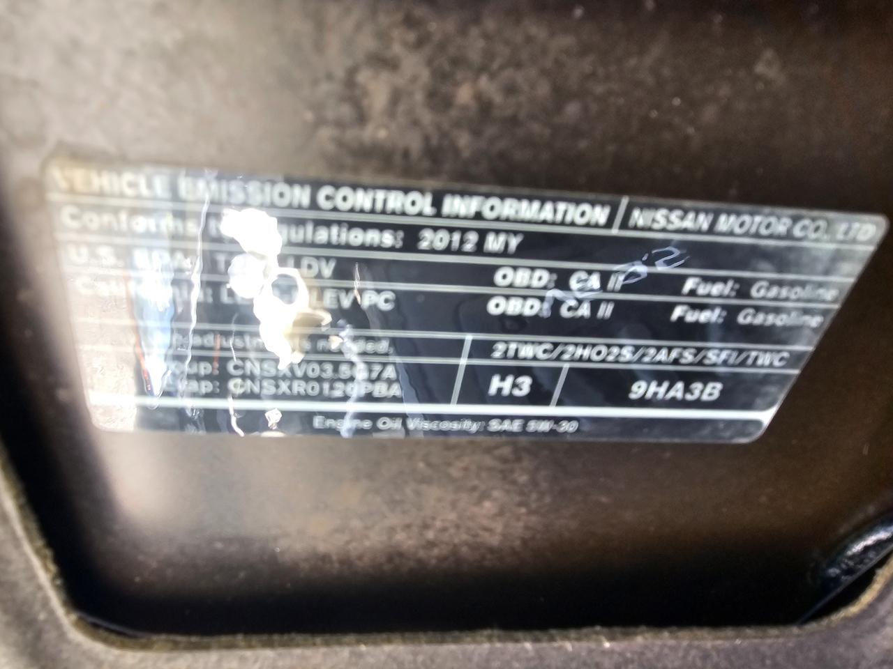 Nissan Altima 2dr Cpe V6 Manual 3.5 SR 2012