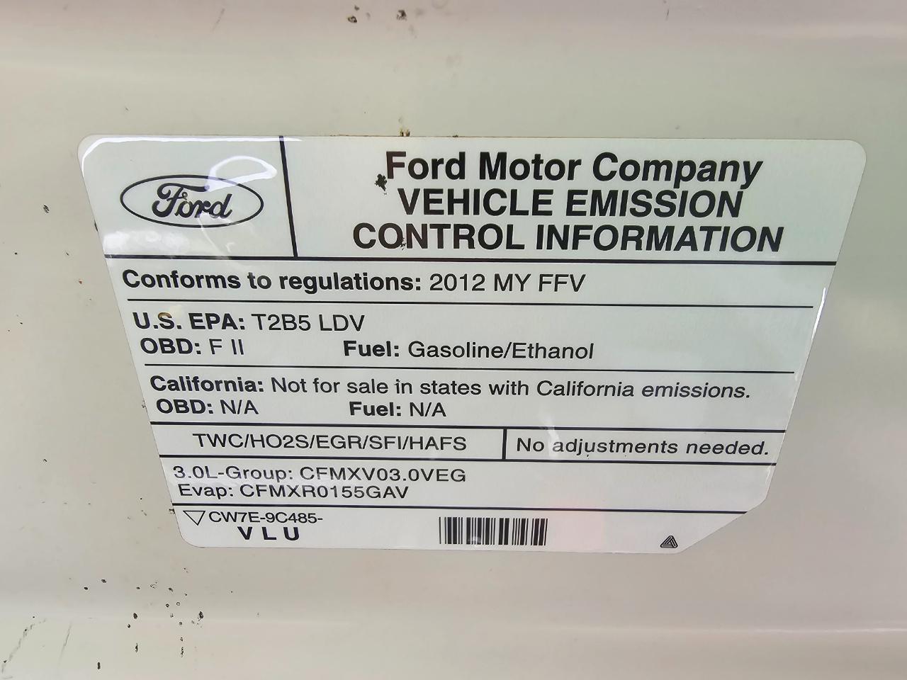 Ford Fusion 4dr Sdn SEL FWD 2012