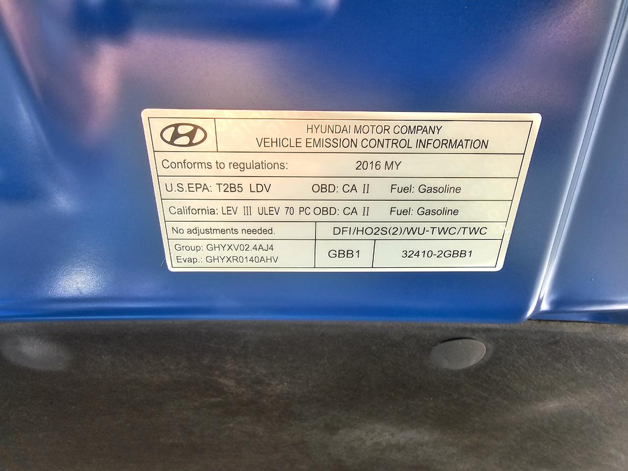 Hyundai Sonata 4dr Sdn 2.4L Sport 2016