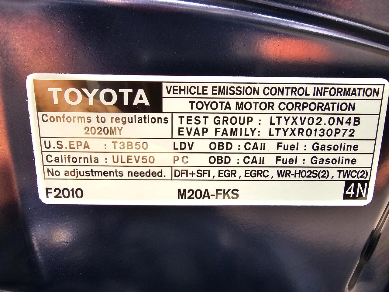 Toyota Corolla Nightshade CVT (Natl) 2020