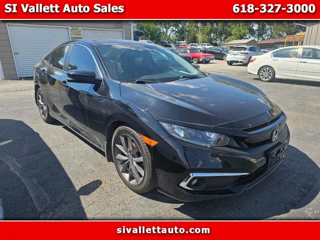 Black 2019 Honda Civic Sedan Front-Wheel Drive Automatic