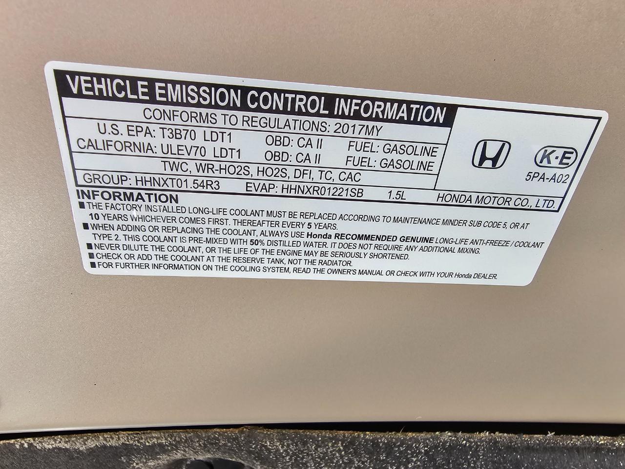 Honda CR-V Touring AWD 2017