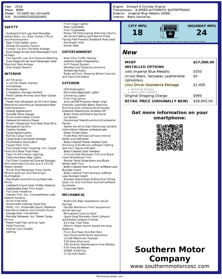 BMW X5 xDrive35i 2016