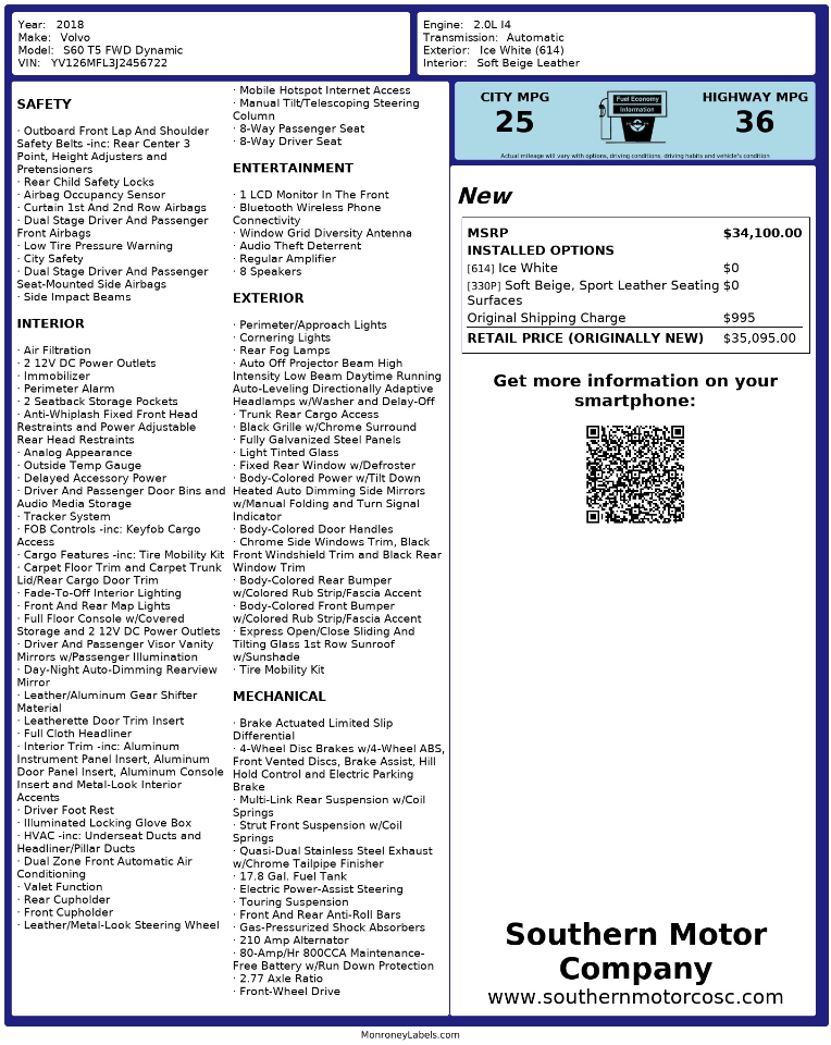 Volvo S60 T5 FWD Dynamic 2018