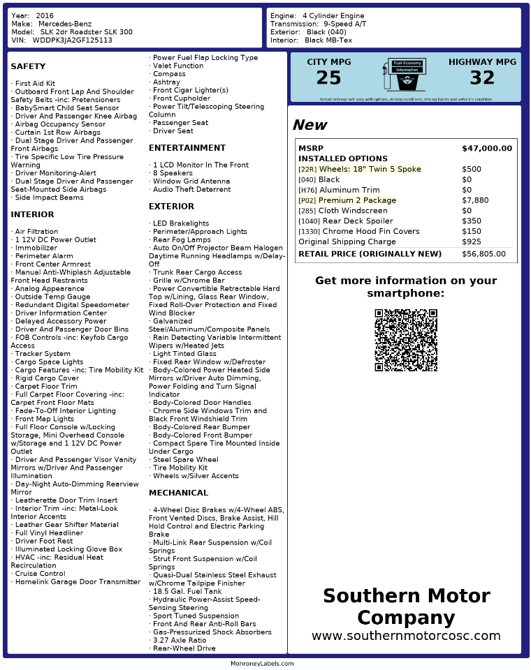 Mercedes-Benz SLK  2016