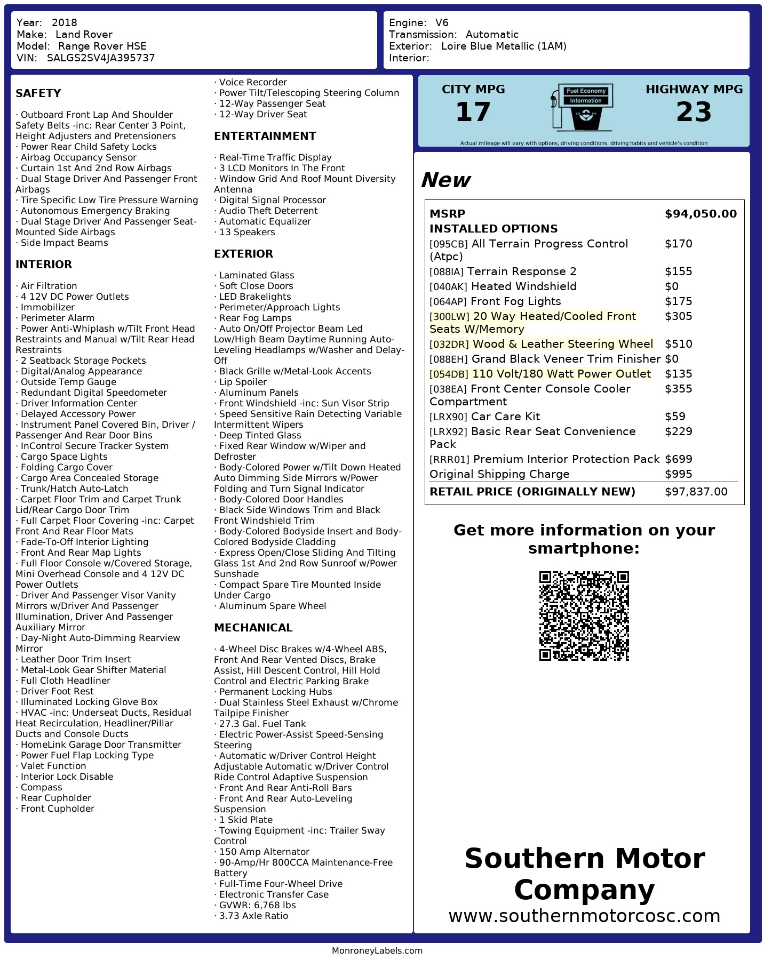 Land Rover Range Rover  2018