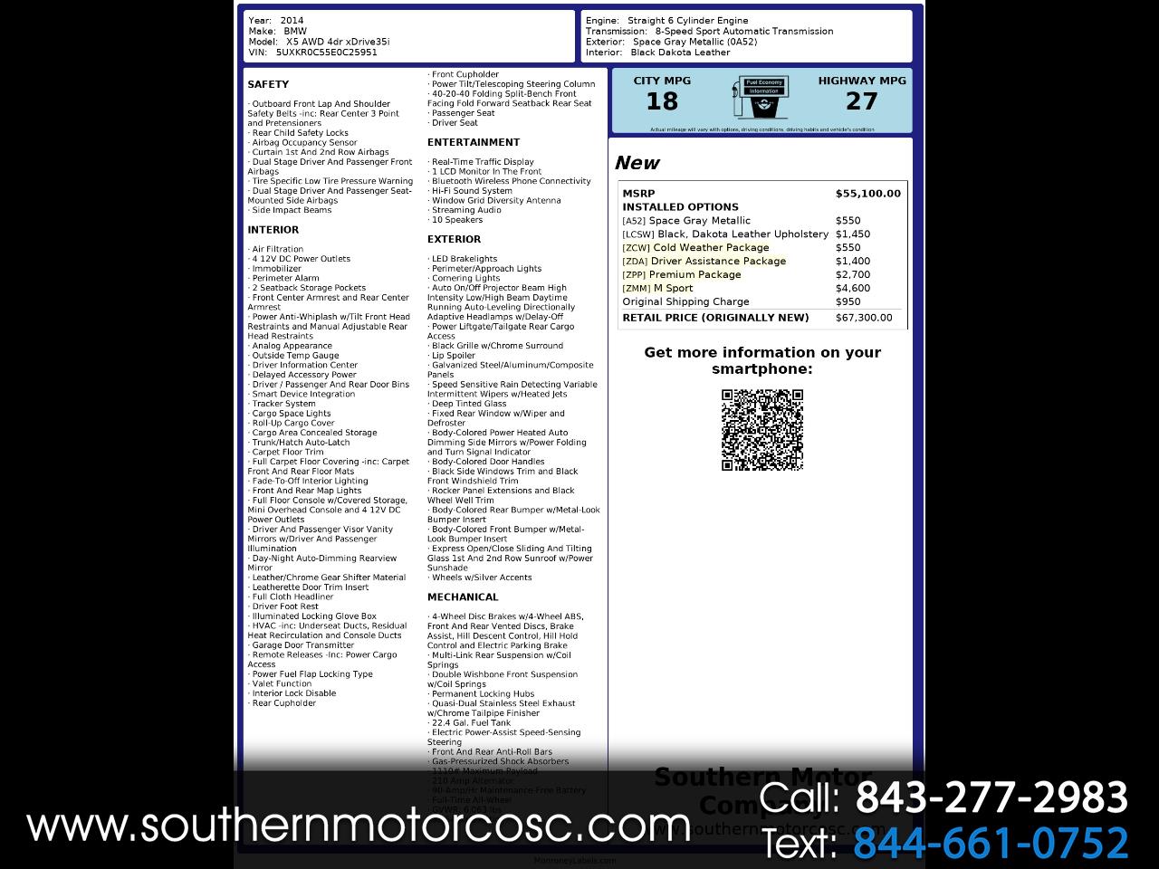 2014 BMW X5 xDrive35i M Sport Package