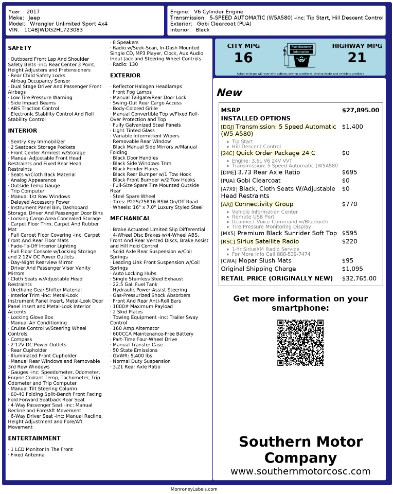 Jeep Wrangler Unlimited  2017