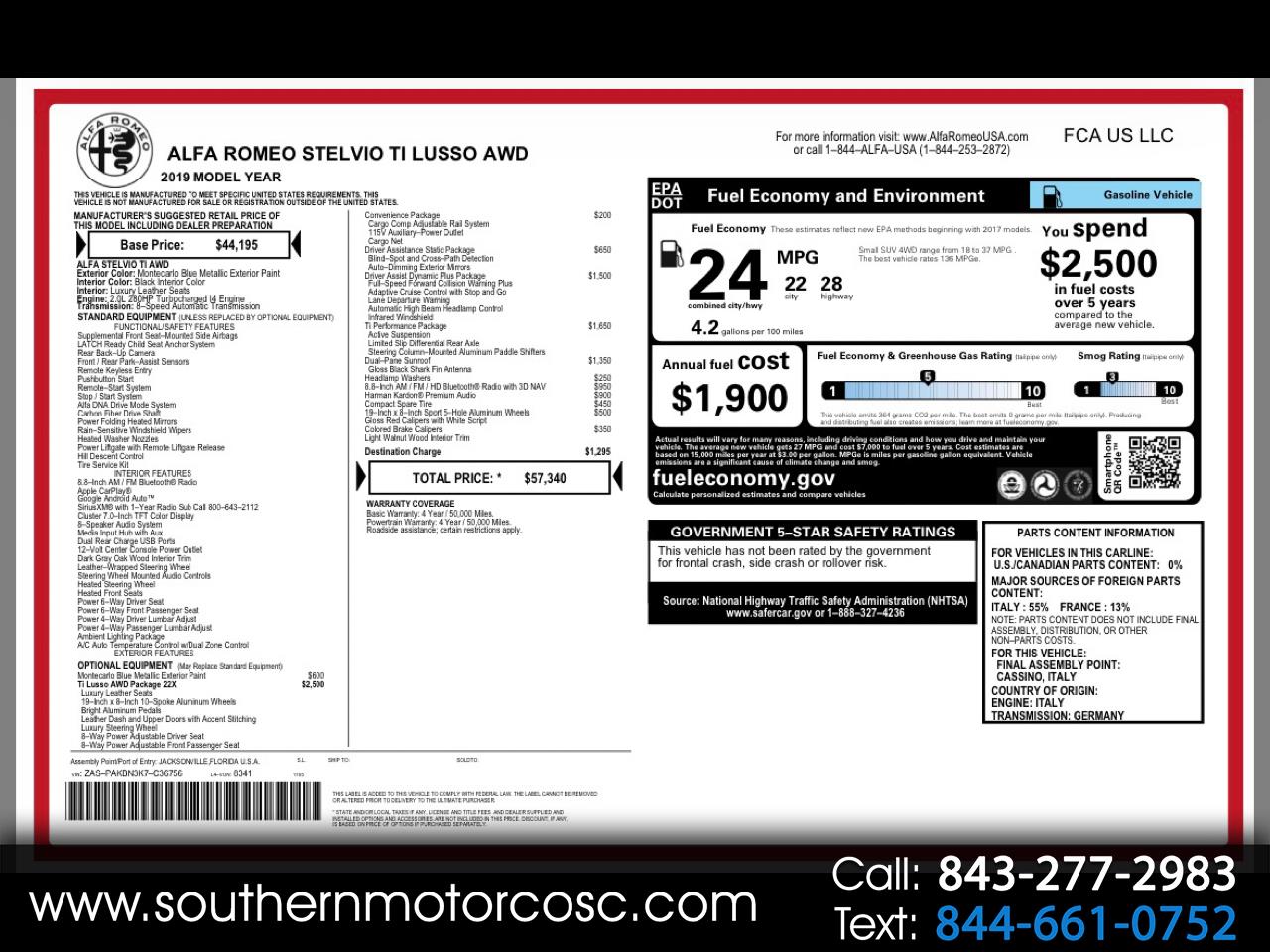 2019 Alfa Romeo Stelvio Ti Lusso AWD