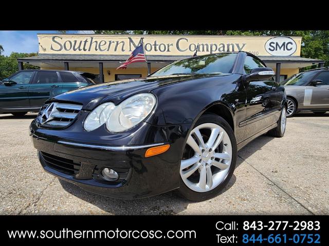 Black 2007 Mercedes-Benz CLK Convertible Rear-Wheel Drive Automatic