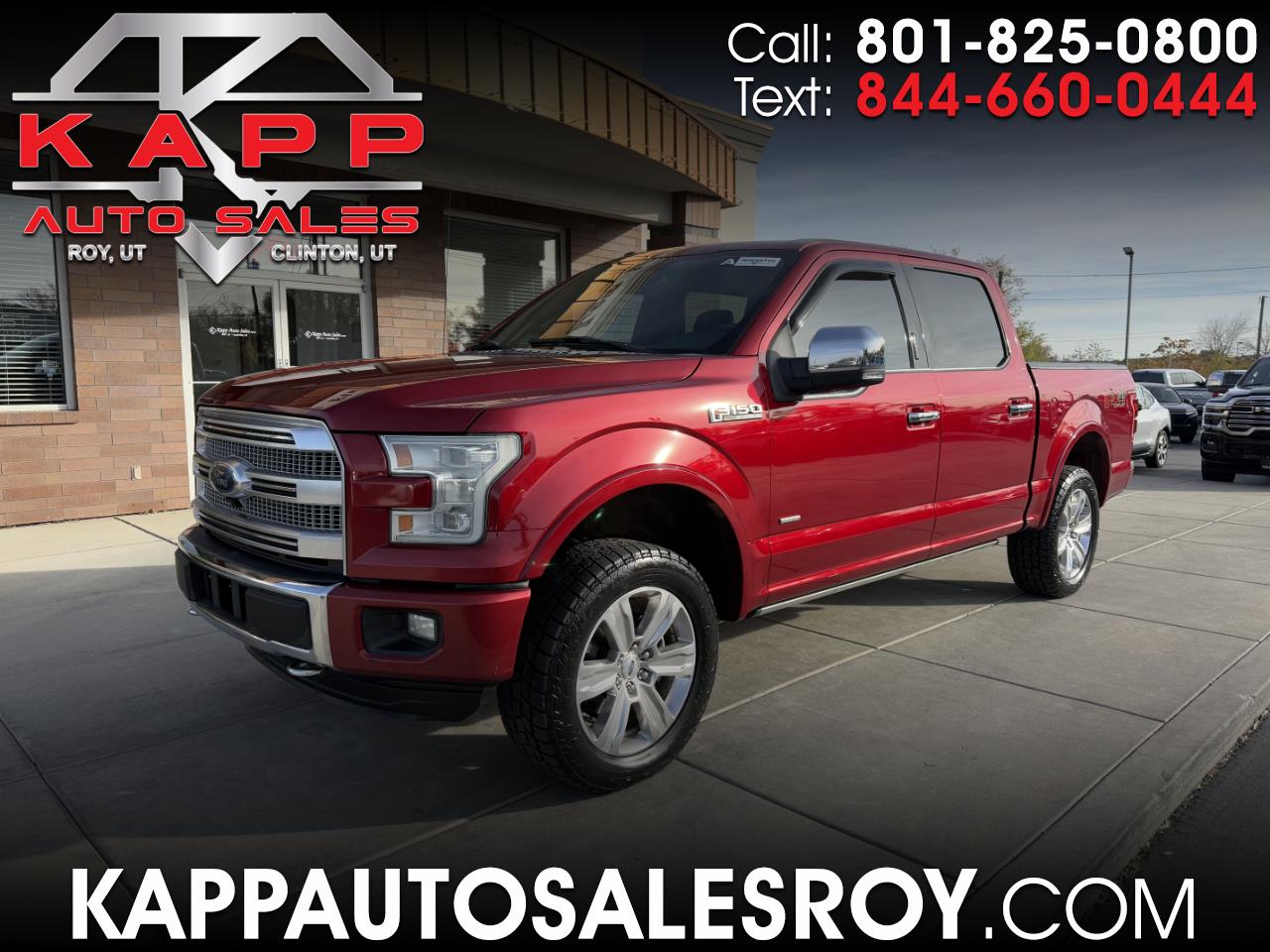 2015 Ford F-150 4WD SuperCrew 145" Platinum