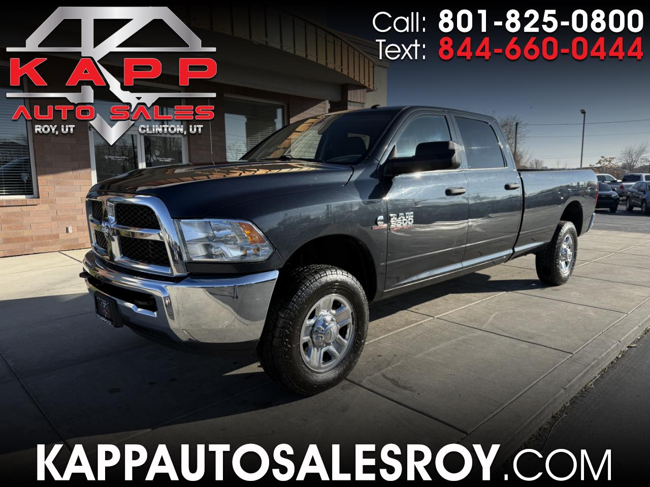 2018 RAM 3500 Tradesman 4x4 Crew Cab 8' Box