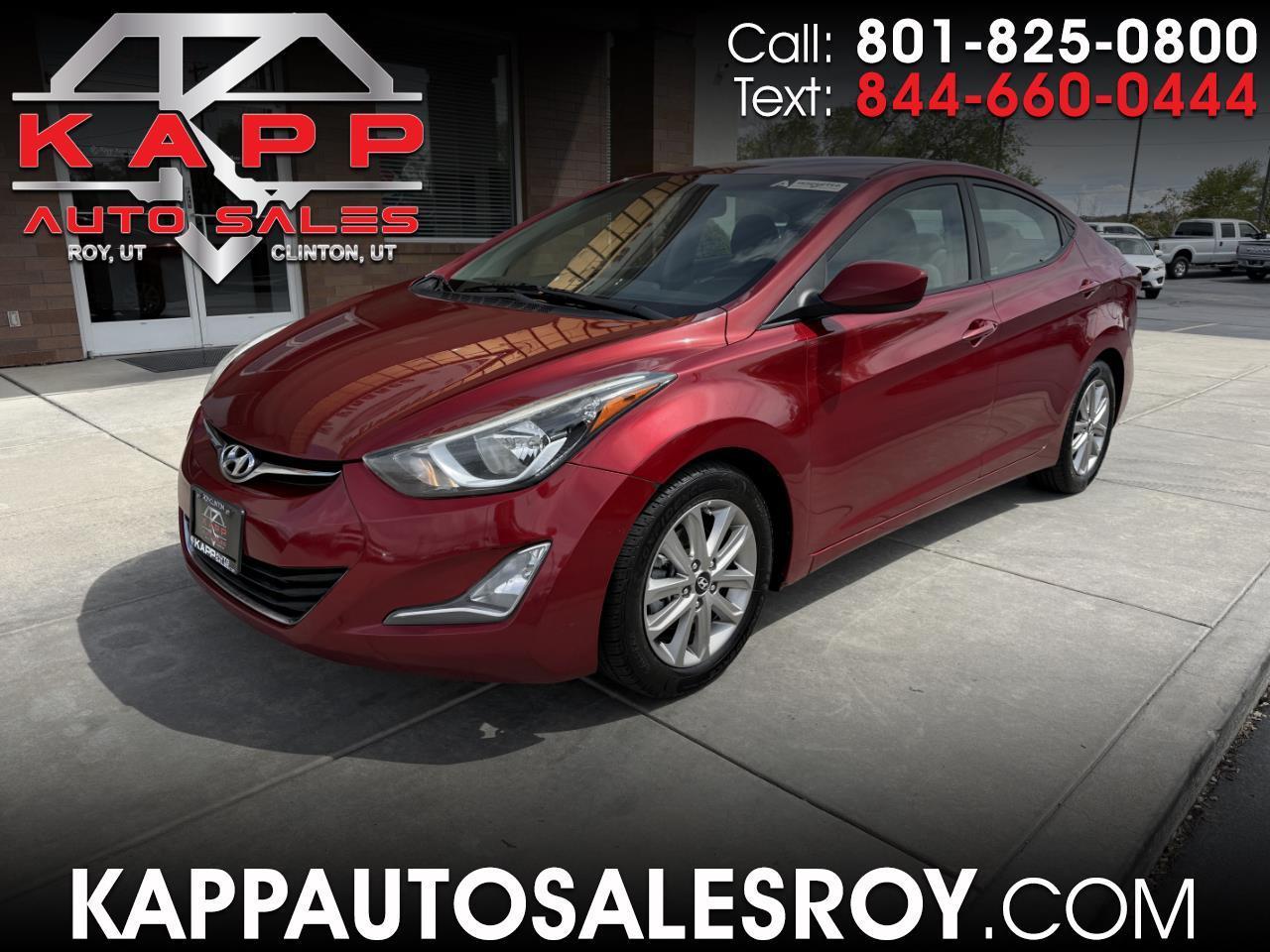 2016 Hyundai Elantra 4dr Sdn Auto SE (Alabama Plant)