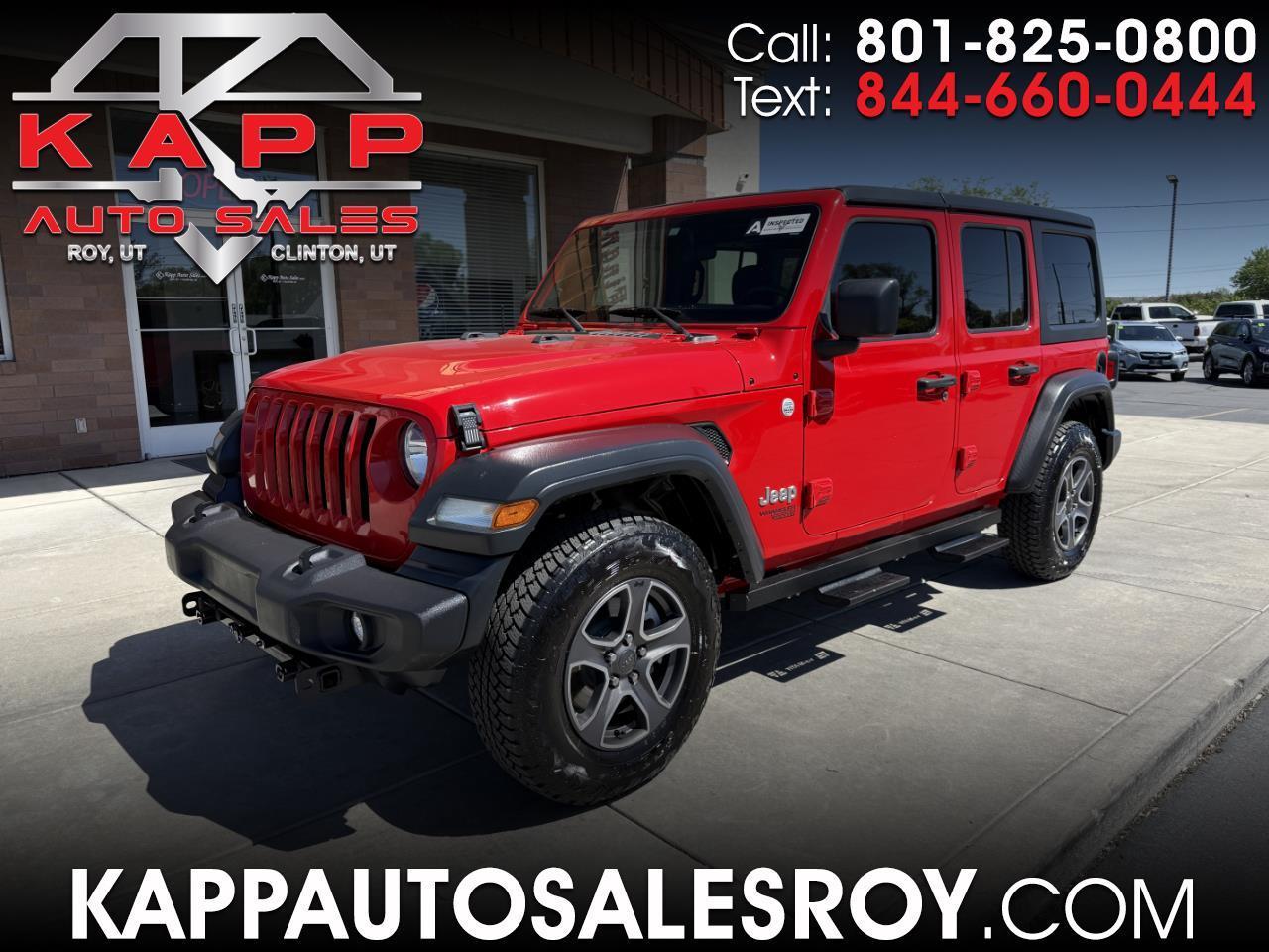 Jeep Wrangler Unlimited Sport S 4x4 2018