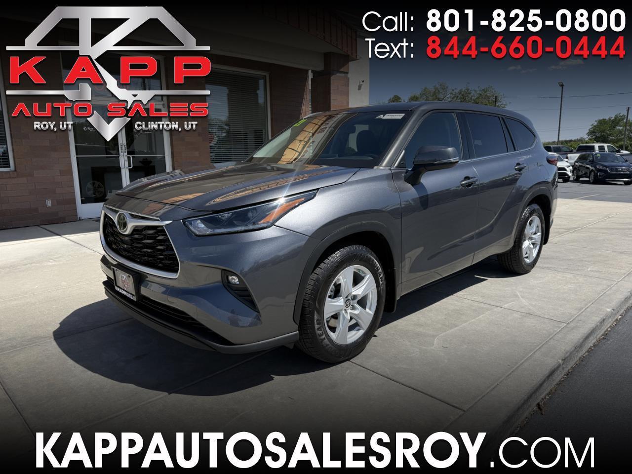 Toyota Highlander LE AWD (Natl) 2021