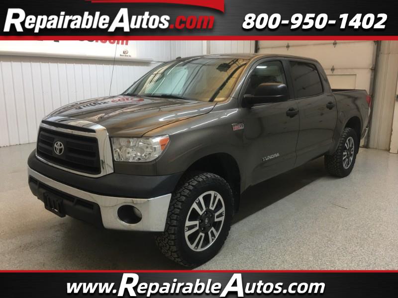 Used 2012 Toyota Tundra Crewmax SR5 4WD Repairable Hail Damage for Sale