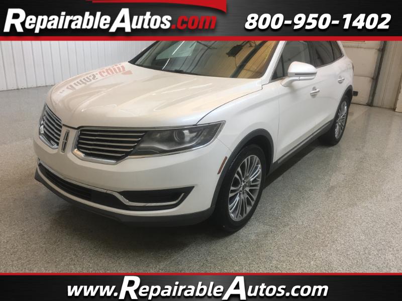 2016 Lincoln MKX Reserve AWD Repaired Rear Damage