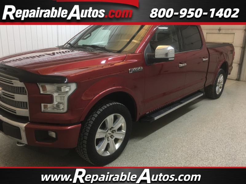 2015 Ford F-150 Platinum SuperCrew 4WD Repairable Hail Damage