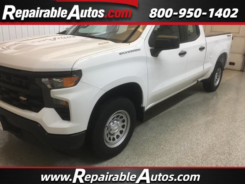 2025 Chevrolet Silverado 1500 Work Truck Double Cab 4WD Repairable Rear Damage