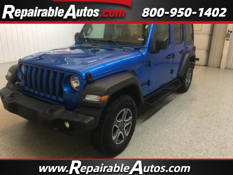 2022 Jeep Wrangler Unlimited Sport 4WD Repairable Rear Damage