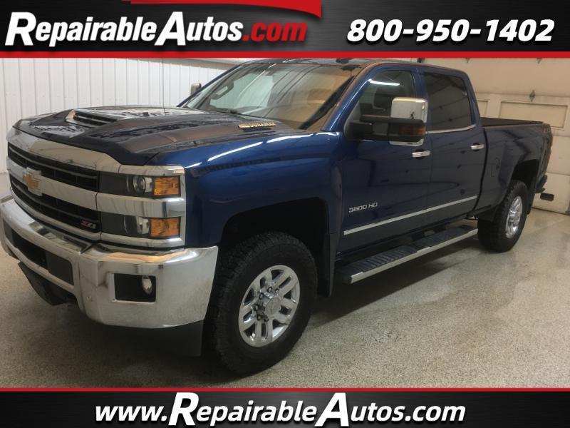 2018 Chevrolet Silverado 3500HD LTZ Crew Cab 4WD Repairable Hail Damage