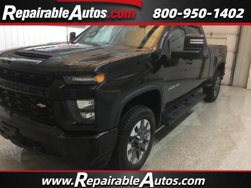 2022 Chevrolet Silverado 2500HD Custom Crew Cab 4WD Repaired Rear Burn Damage