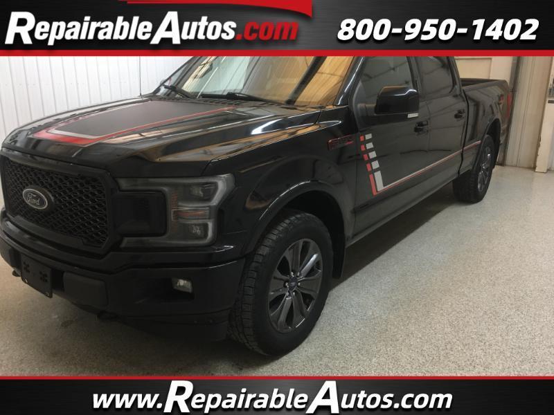 2018 Ford F-150 Lariat Sport SuperCrew 4WD Repairable Roof Damage