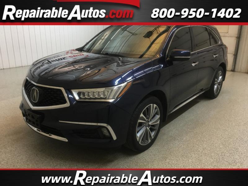 2017 Acura MDX SH-AWD Tech Package Repairable Hail Damage