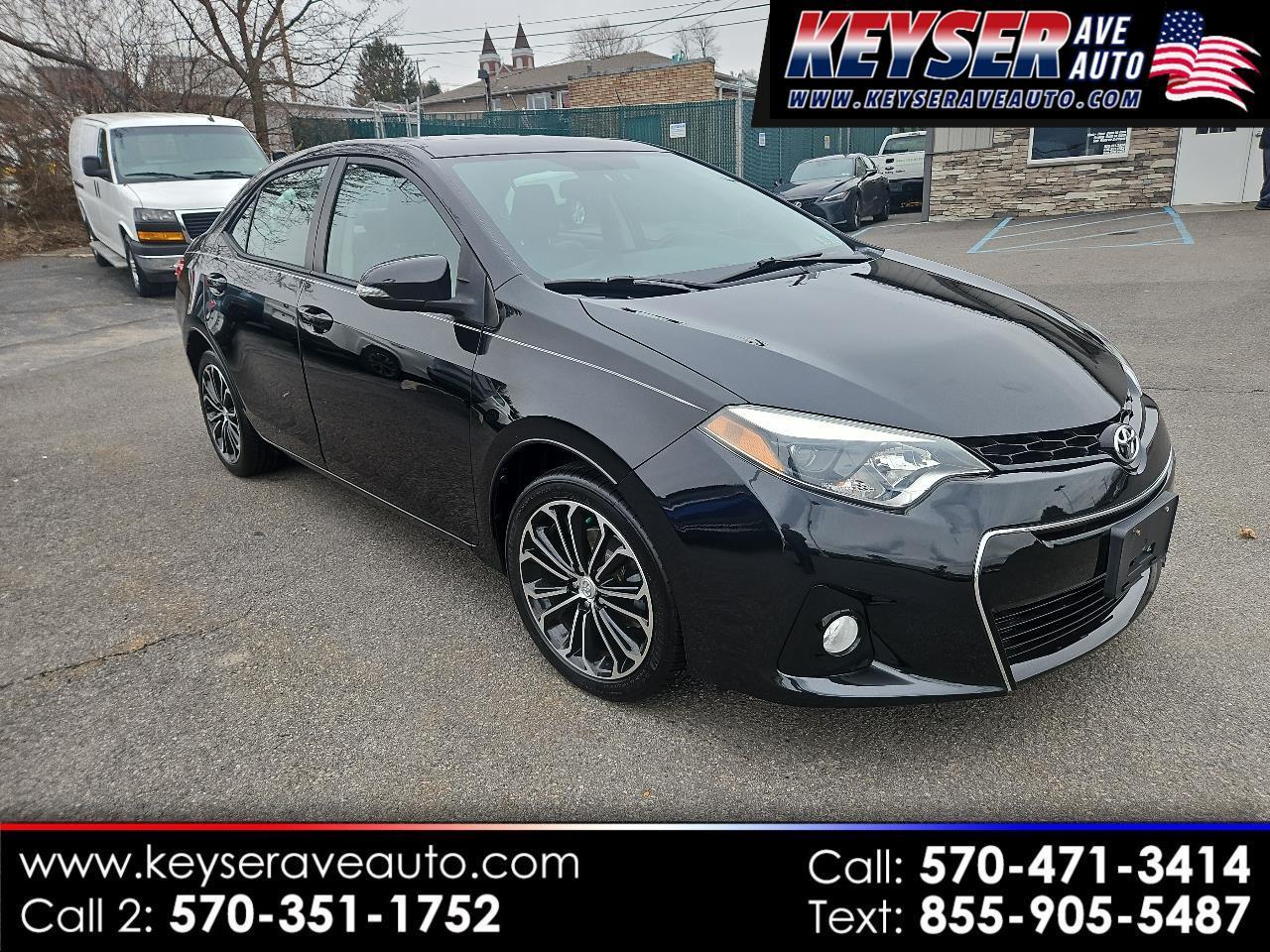 Toyota Corolla 4dr Sdn CVT S Plus (Natl) 2015