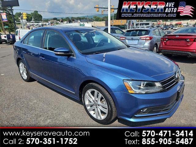 Blue 2017 Volkswagen Jetta Sedan Front-Wheel Drive Automatic