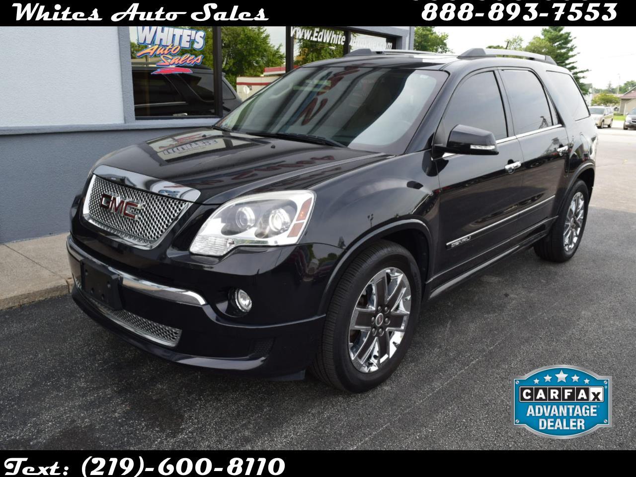 Used 2012 Gmc Acadia Awd 4dr Denali For Sale In Rensselaer In