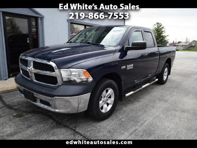 Dark Blue 2015 RAM 1500 Tradesman Quad Cab 4WD Pickup Truck Four-Wheel Drive Automatic