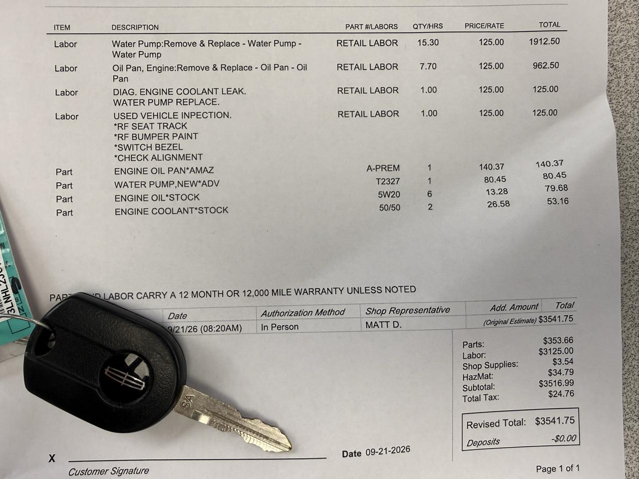 Lincoln MKZ AWD 2012