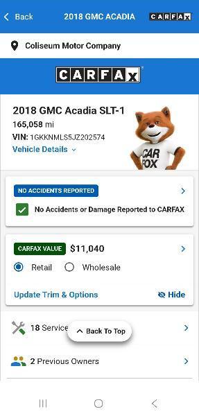 GMC Acadia SLT-1 FWD 2018