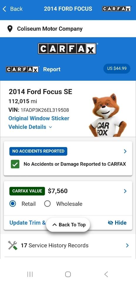 Ford Focus 5dr HB SE 2014