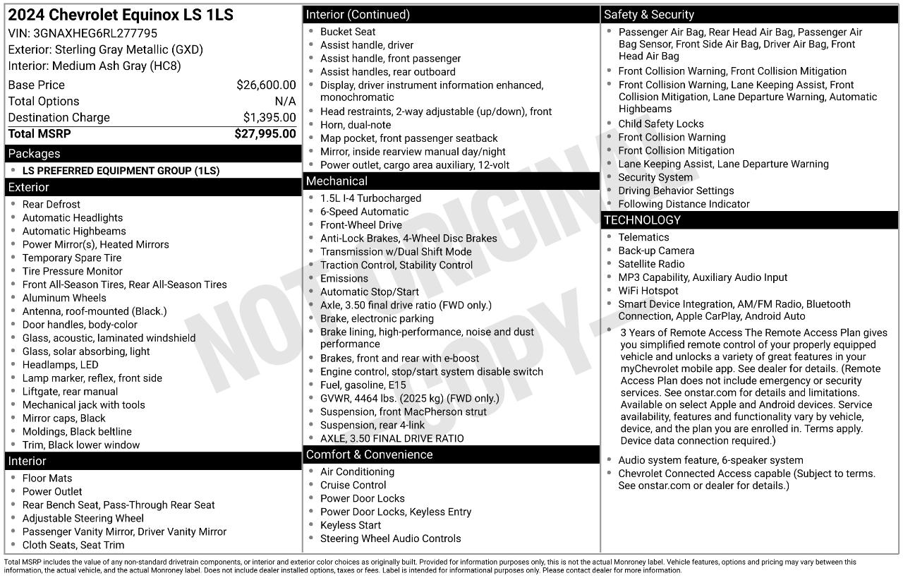 Chevrolet Equinox LS 2WD 2024