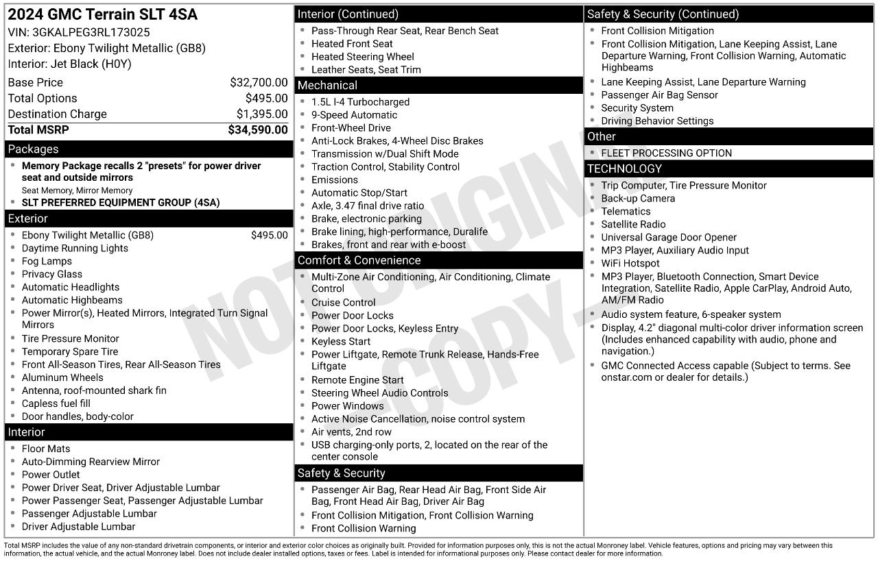 GMC Terrain SLT 2024