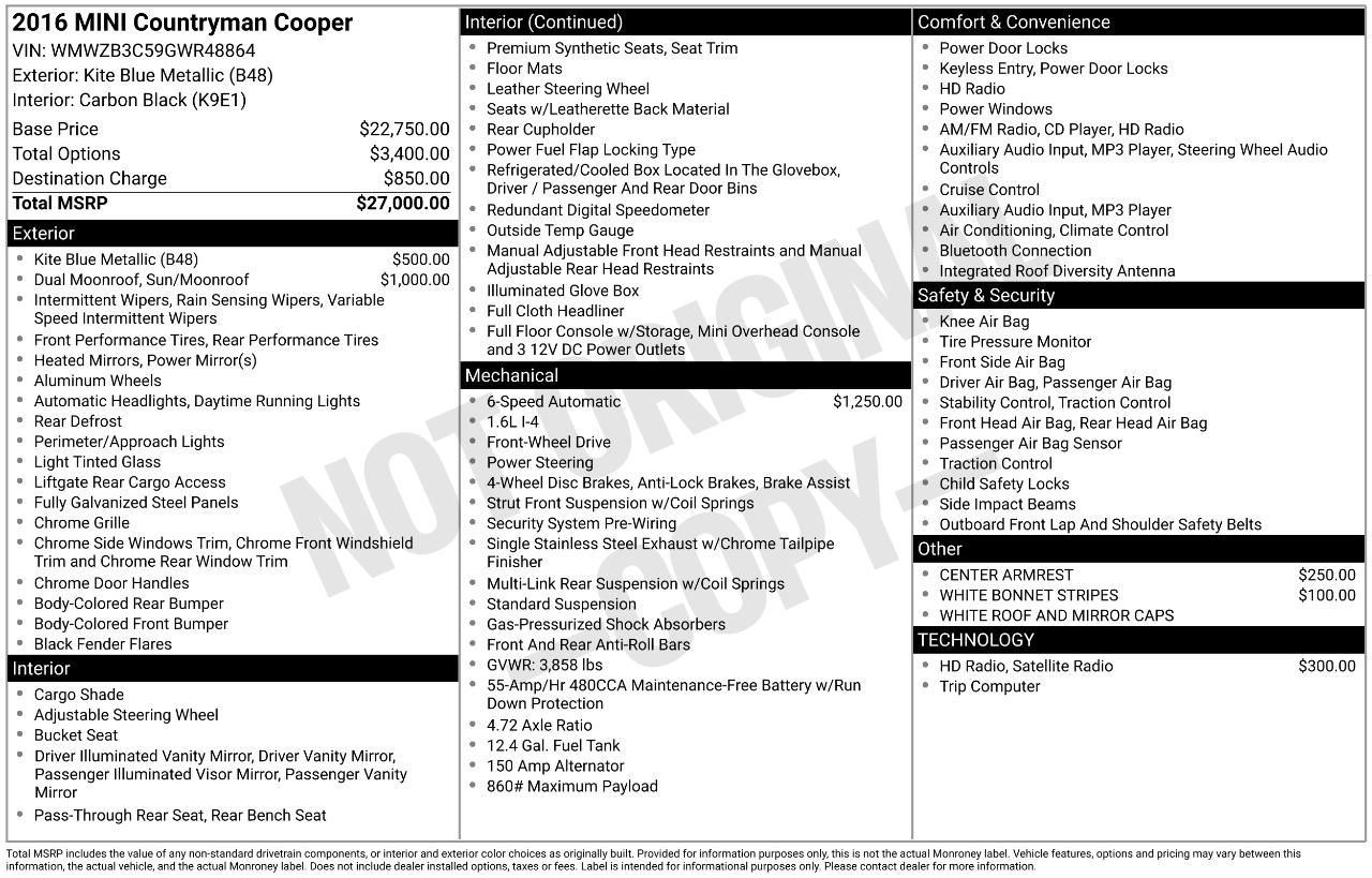 MINI Countryman Base 2016