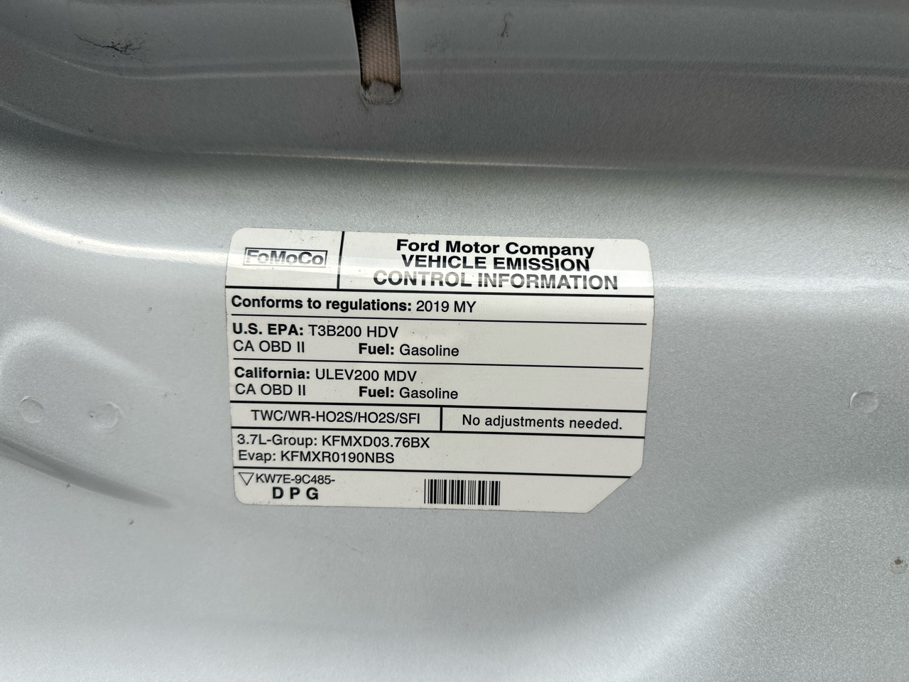 Ford Transit 250 Van Low Roof w/Sliding Pass. 130-in. WB 2019