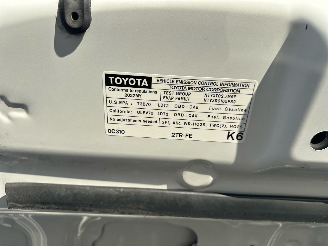 Toyota Tacoma SR5 Access Cab I4 6AT 2WD 2022