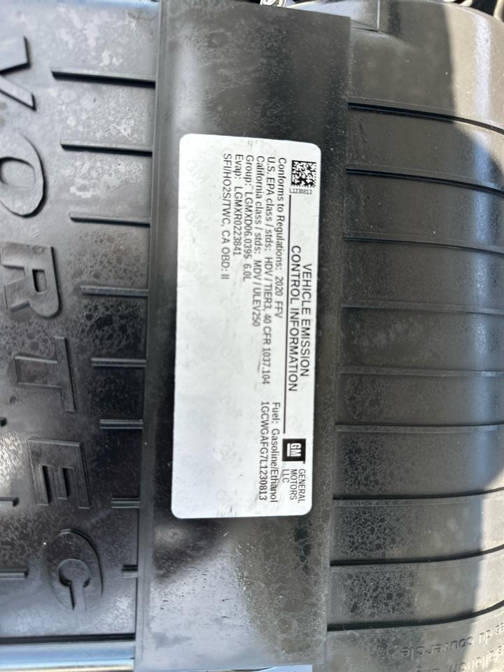 Chevrolet Express 2500 Cargo 2020